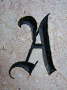 buchstabe A || foto details: 2008-09-24, salzburg, austria, Pentax W60. keywords: alphabetic character a, type a, zeichen a